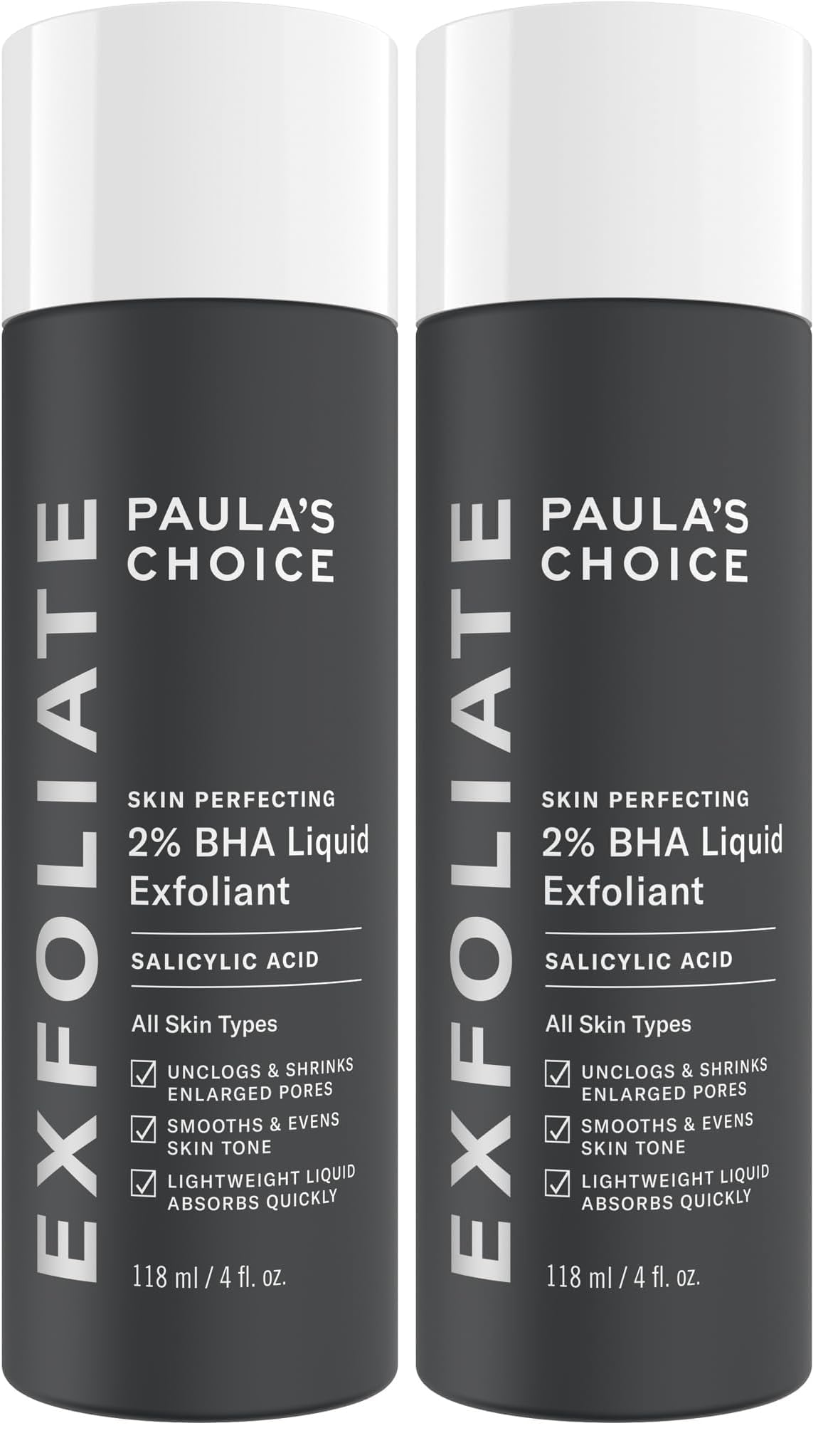 Paula's Choice SKIN PERFECTING 2% BHA Liquid Exfoliant with Salicylic Acid, Facial Polish for Pores, Wrinkles & Fine Lines, Suitable for Blackhead-Prone Skin, Fragrance-Free