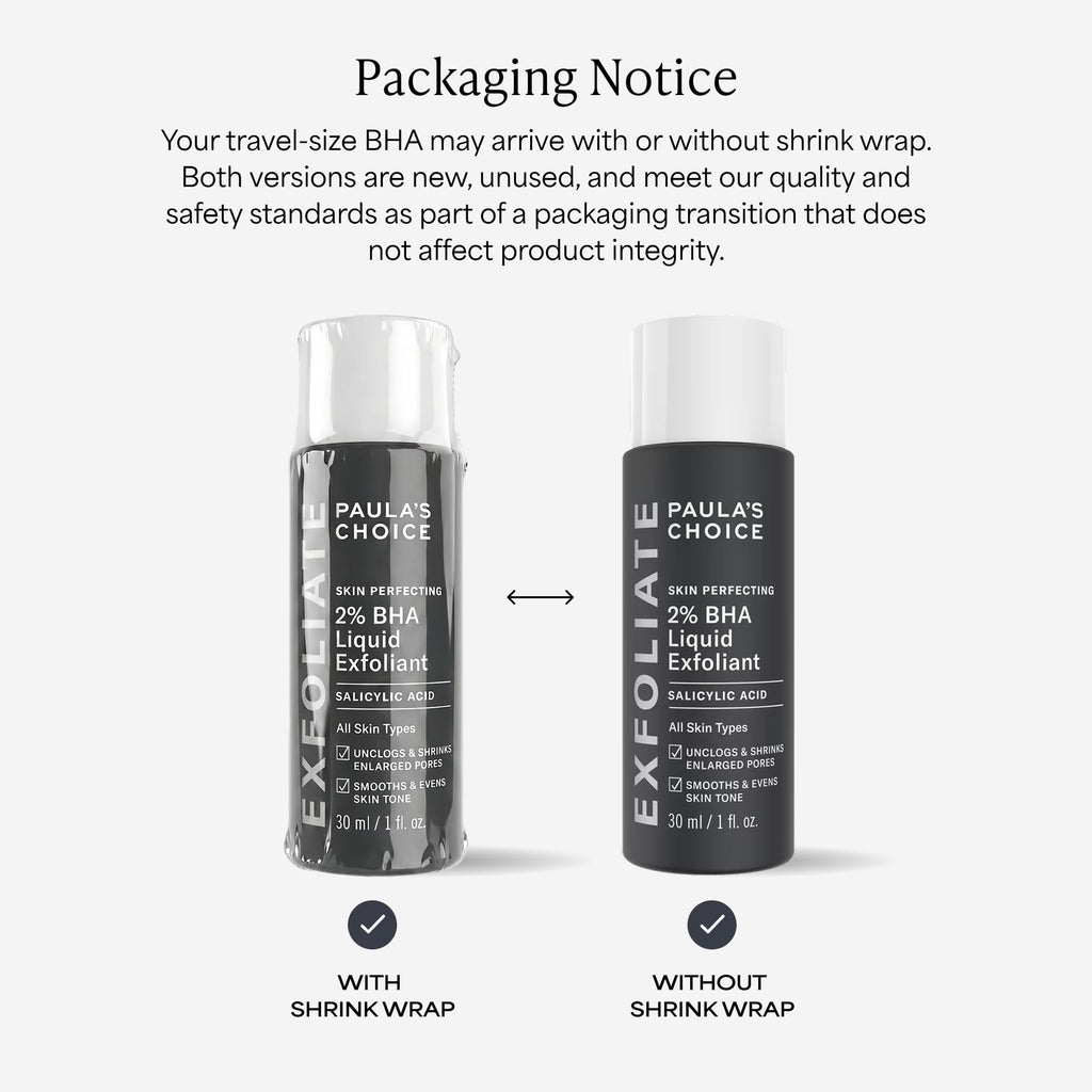 Paula's Choice SKIN PERFECTING 2% BHA Liquid Exfoliant with Salicylic Acid, Facial Polish for Pores, Wrinkles & Fine Lines, Suitable for Blackhead-Prone Skin, Fragrance-Free